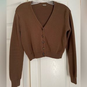 Brandy Melville Brown Cardigan